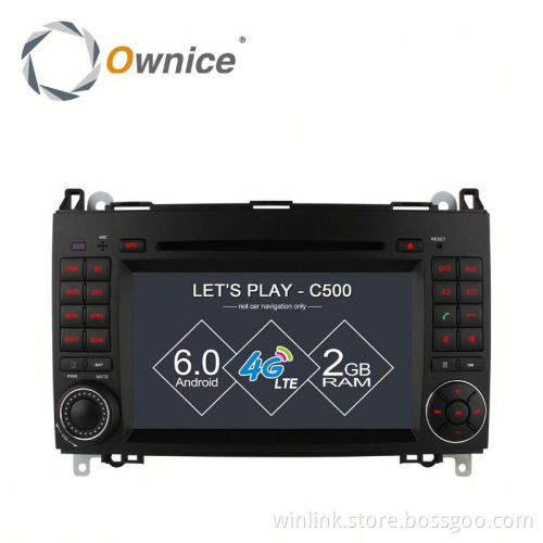 Quad core Android 6.0 Ownice C500 dvd multimedia For Benz A-W169 Benz B-W245 Viano support OBD DAB TPMS Built in 4G LTE